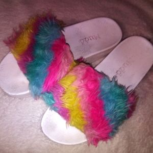 Fuzzy sandals